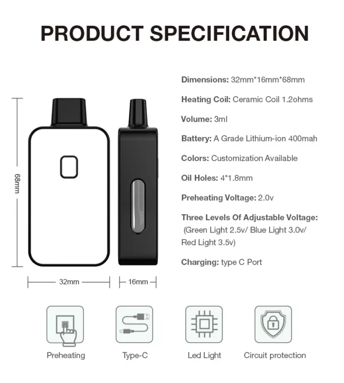 CannaExpress HHC V-Pod London Pound Cake 3ml - Image 4