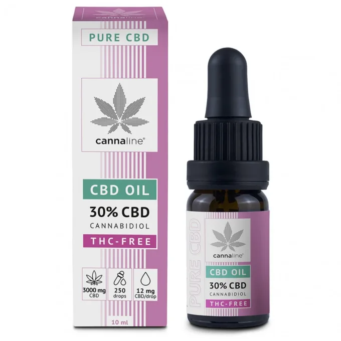 CANNALINE CBD Konopný olej BEZ THC 30%, 3000 mg, 10 ml