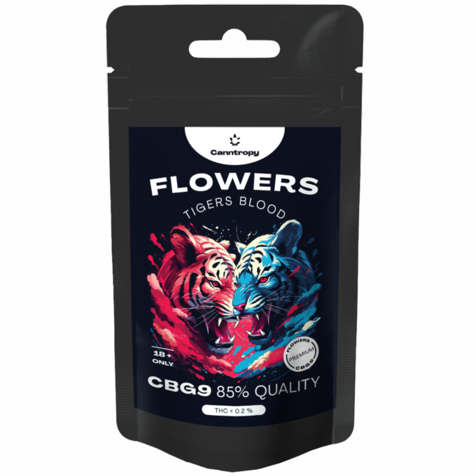 Canntropy CBG9 Flowers Tigers Blood, CBG9 85 % kvalita