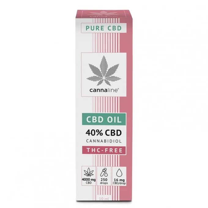 CANNALINE CBD Konopný olej BEZ THC 40%, 4000 mg, 10 ml - Image 3