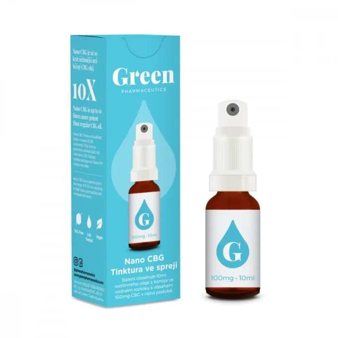 Green Pharmaceutics Nano CBG Sprej – 100 mg, 10 ml