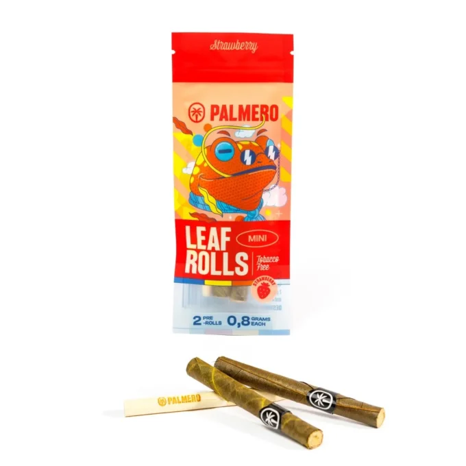 Palmero Mini Strawberry, 2x palm leaf wraps, 0.8g - Image 2