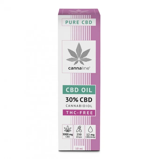 CANNALINE CBD Konopný olej BEZ THC 30%, 3000 mg, 10 ml - Image 2