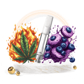 CBG9 catridge Blueberry Cookies 1 ml celokeramický biely 510 thread