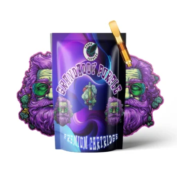 THCPO Cartridge Granddaddy Purple GDP 1 ml 510 závit zlatý nerezová oceľ