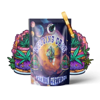 10-OH-HHC Cartridge Wedding Cake 1 ml 510 thread zlatý nerezová oceľ